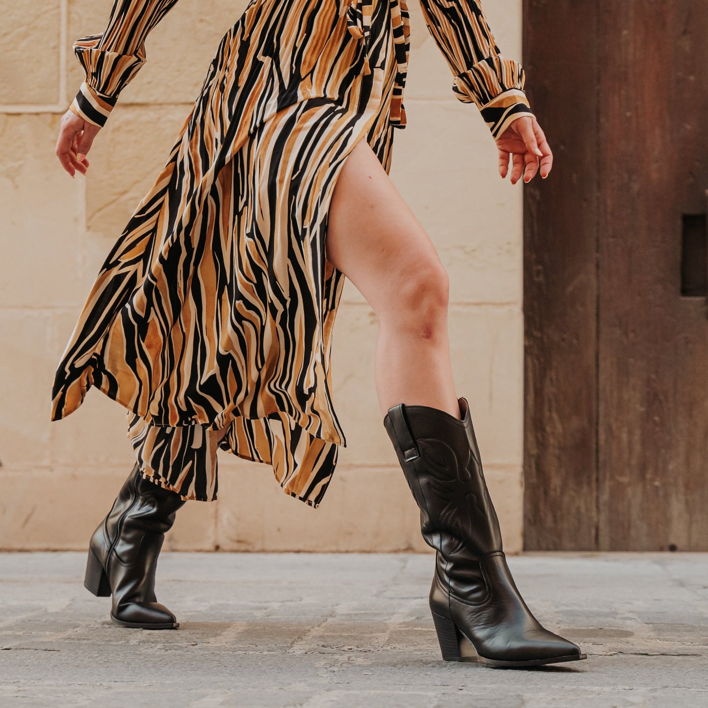 Botas cowboy Mujer Fabiola Negro