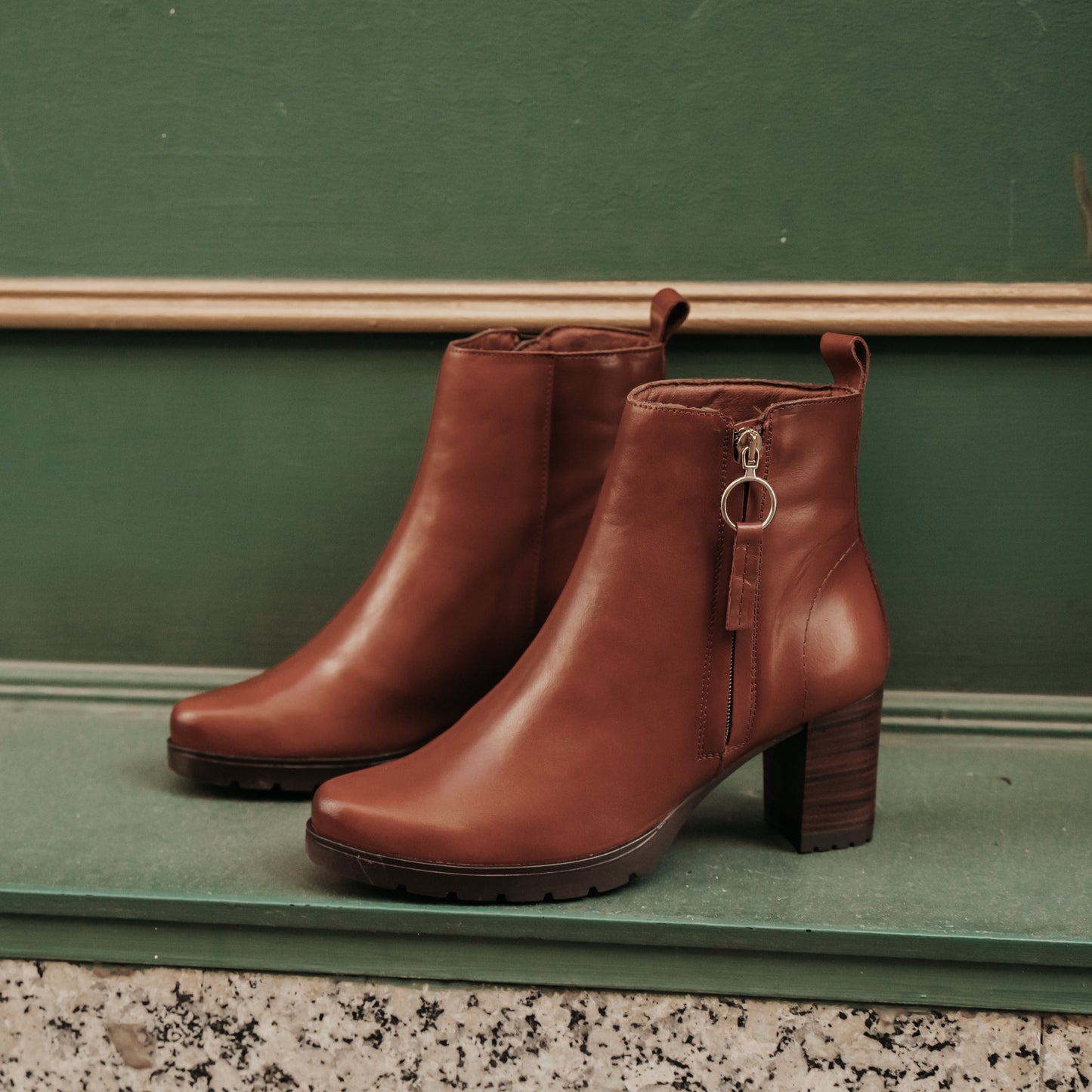 Botines Mujer Manza Cuero