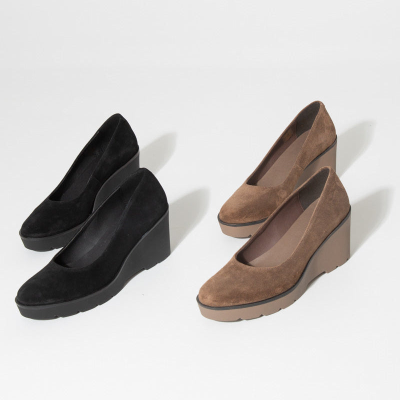 Zapato cuña mujer Emilia Serraje Marrón