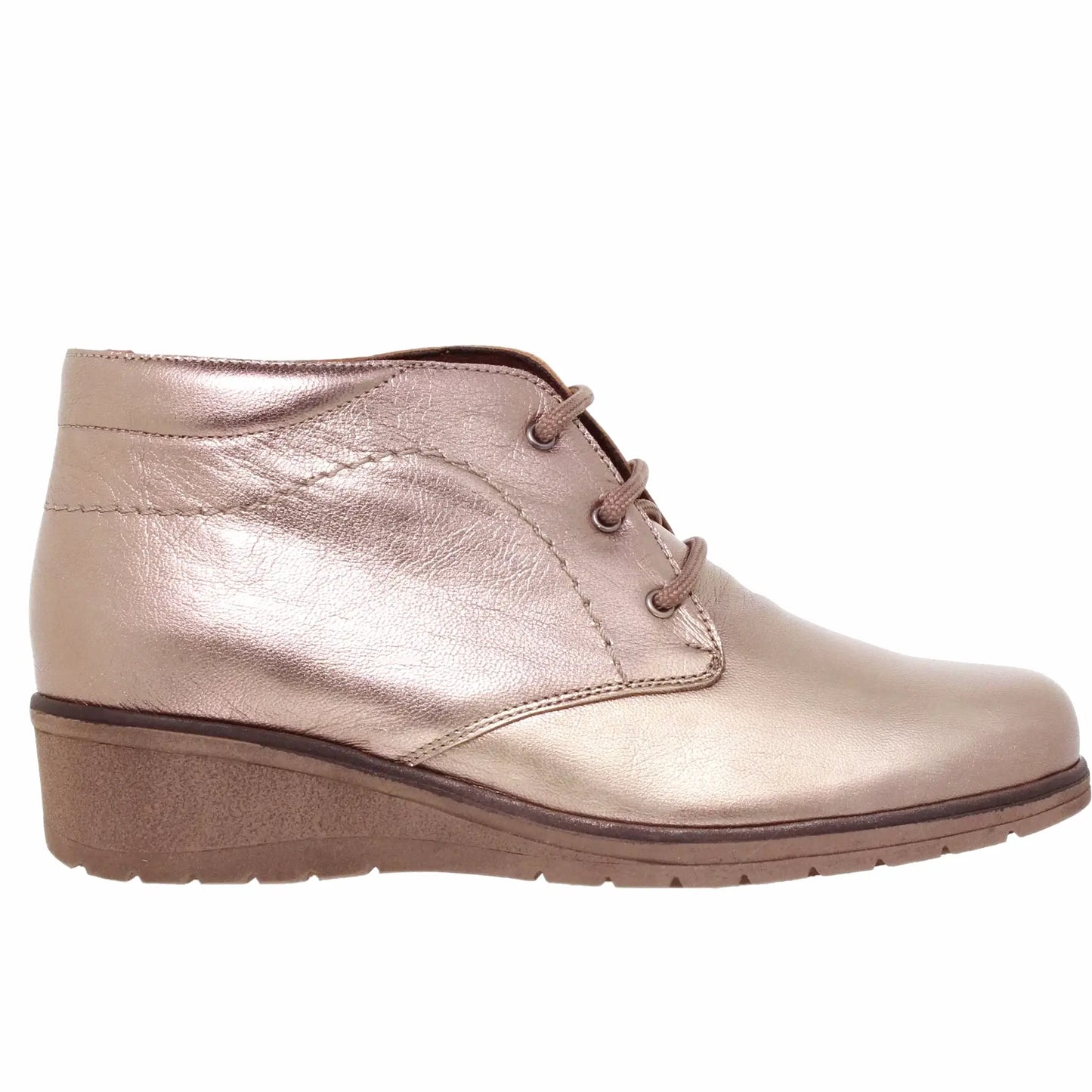 Botines Mujer Maya Metalizada- Platino