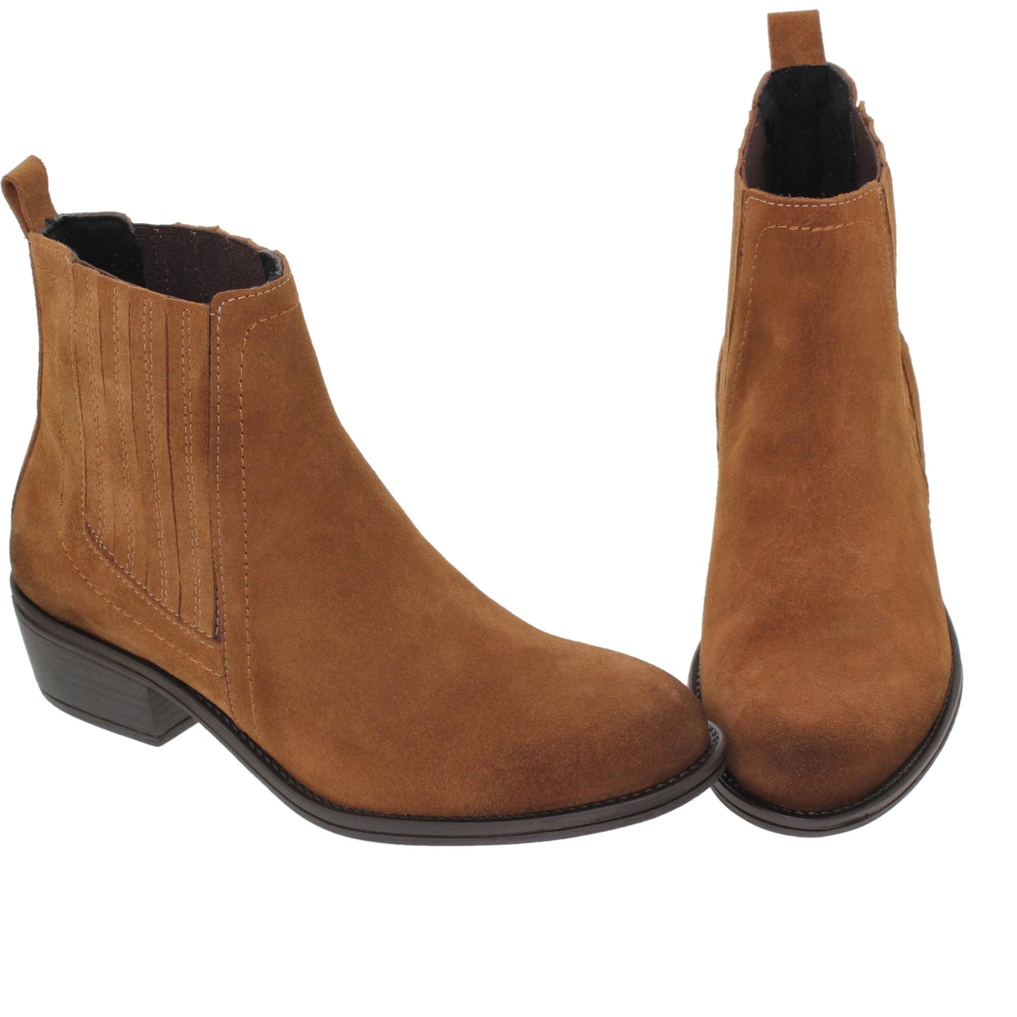 Botines Cowboy Mujer Oliw Cuero