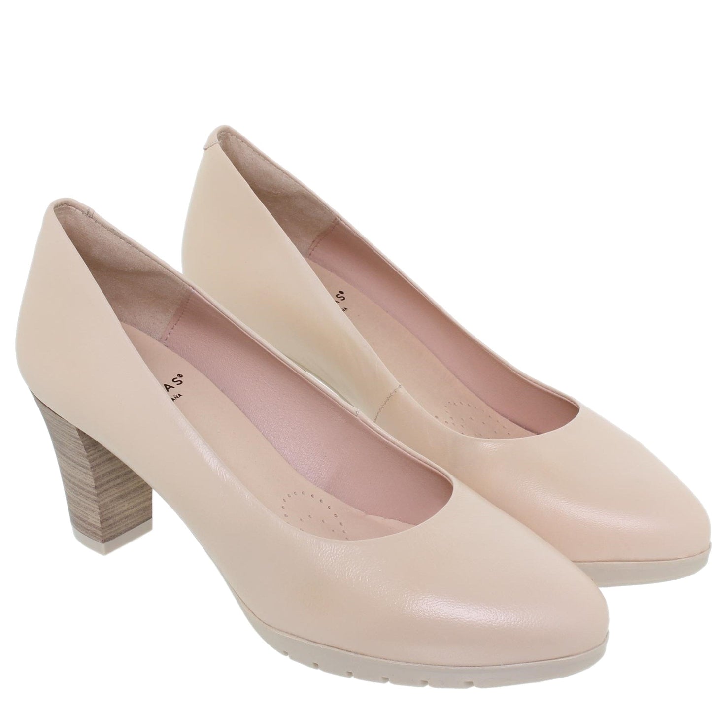 Zapato Tacón Mujer Carrie Crema