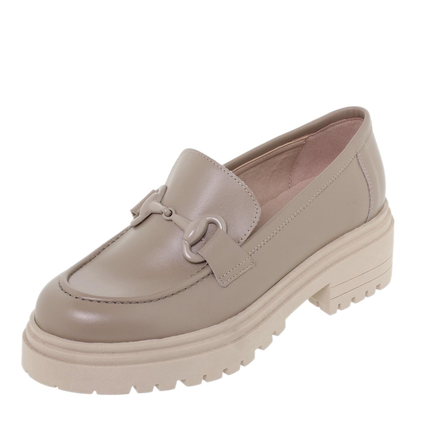 Mocasines track mujer Mocca Crema