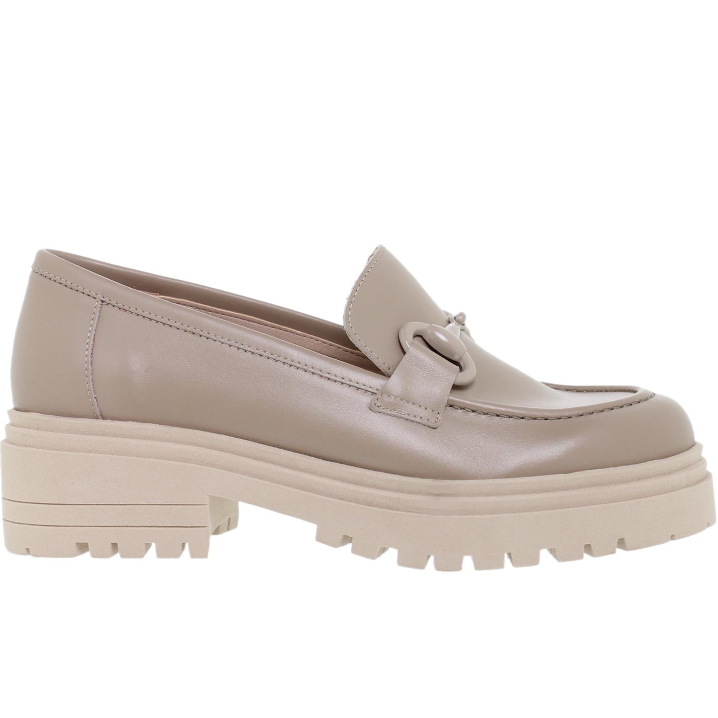 Mocasines track mujer Mocca Crema