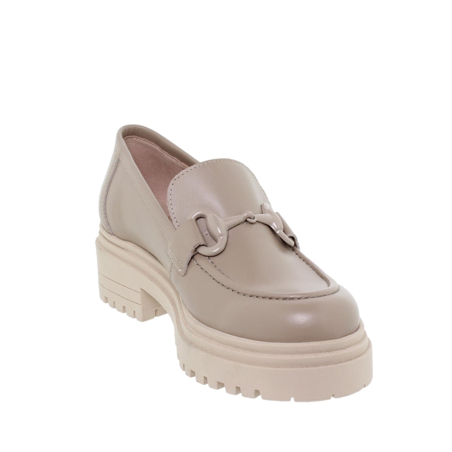 Mocasines track mujer Mocca Crema