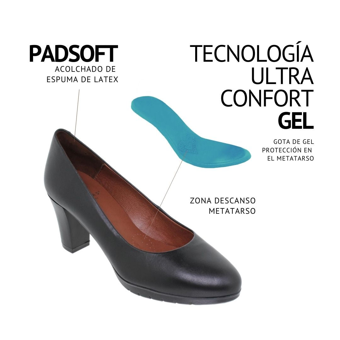 Zapato Tacón Mujer Carrie Negro