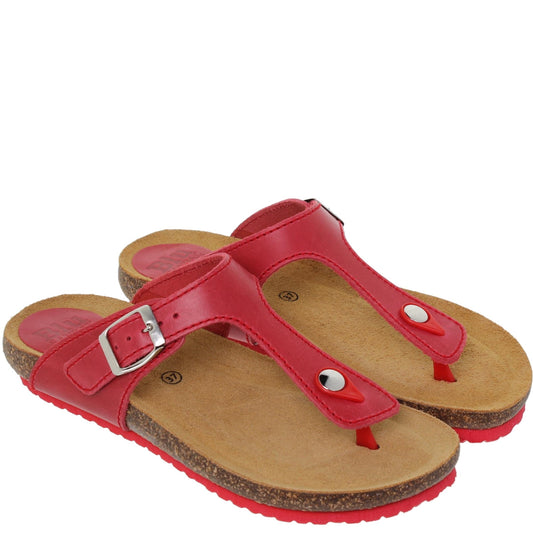 Sandalia Bio Mujer Marta Roja