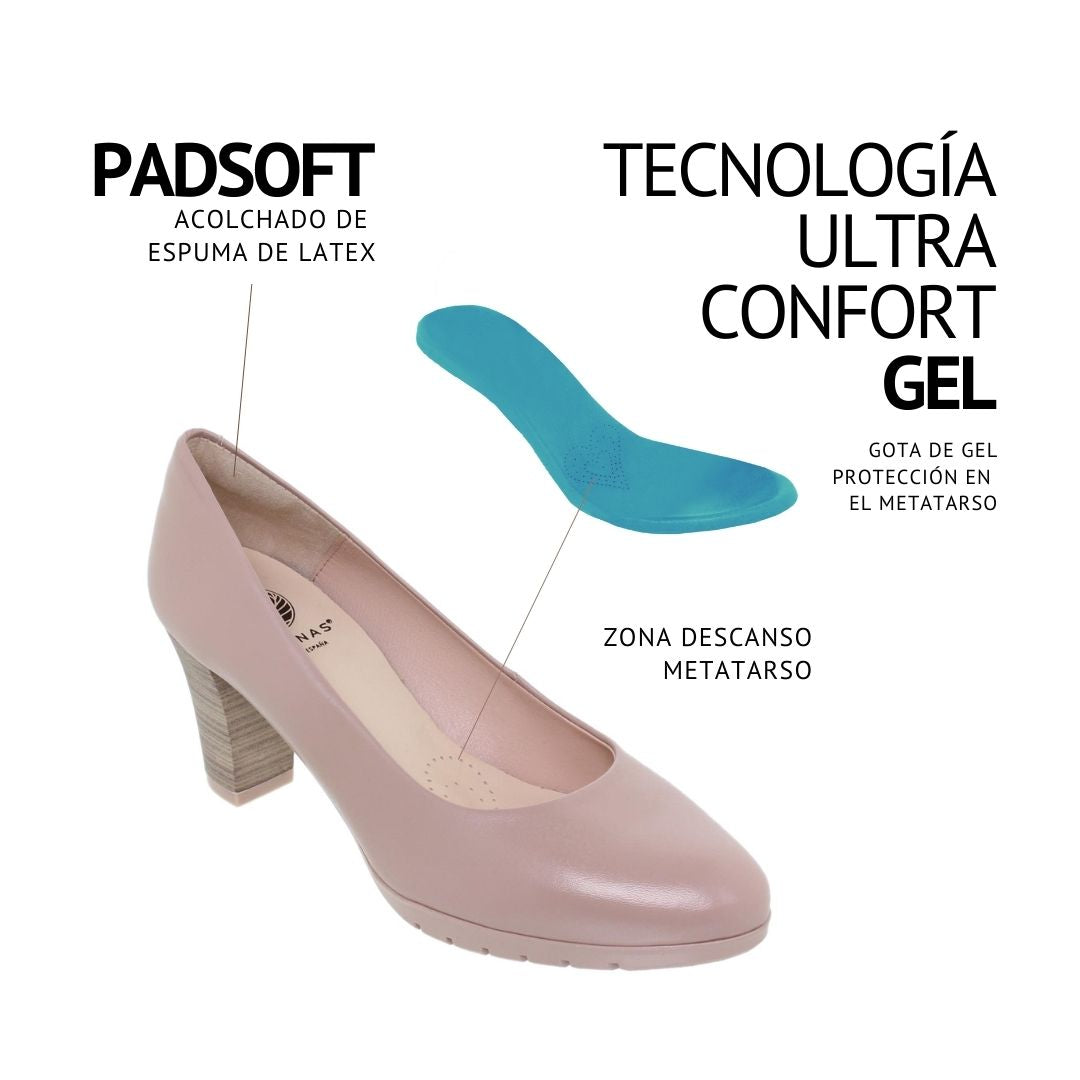 Zapato Tacón Mujer Carrie Rosa