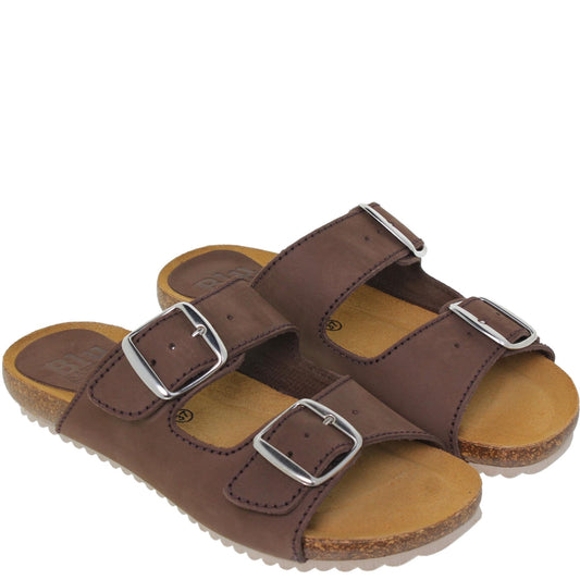 Sandalia Bio Mujer piel Marrón Mirm