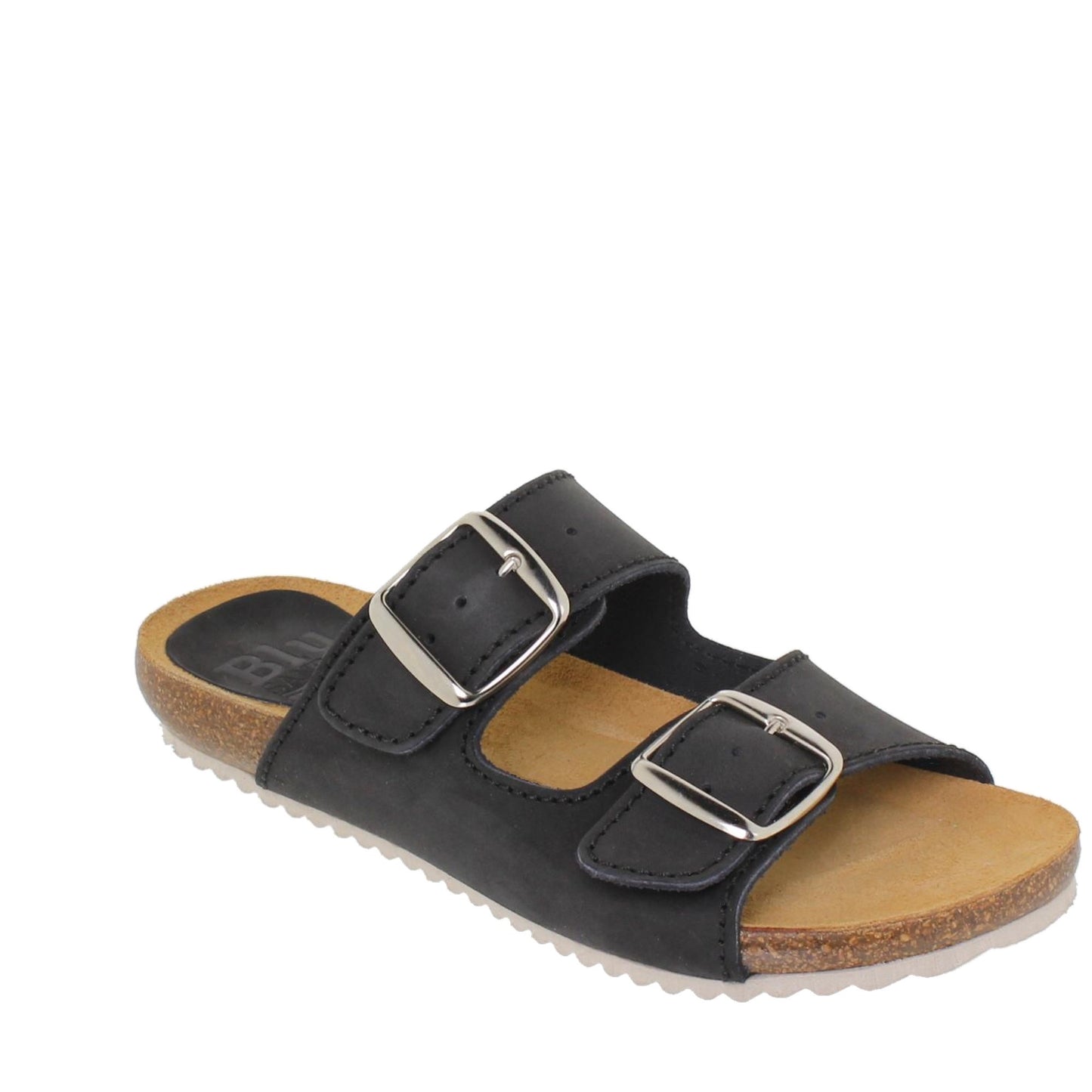 Sandalia Bio Mujer piel Negro Mirm