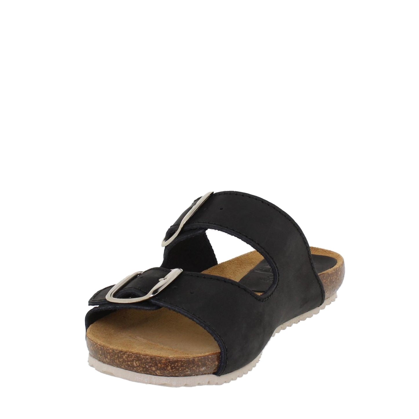 Sandalia Bio Mujer piel Negro Mirm