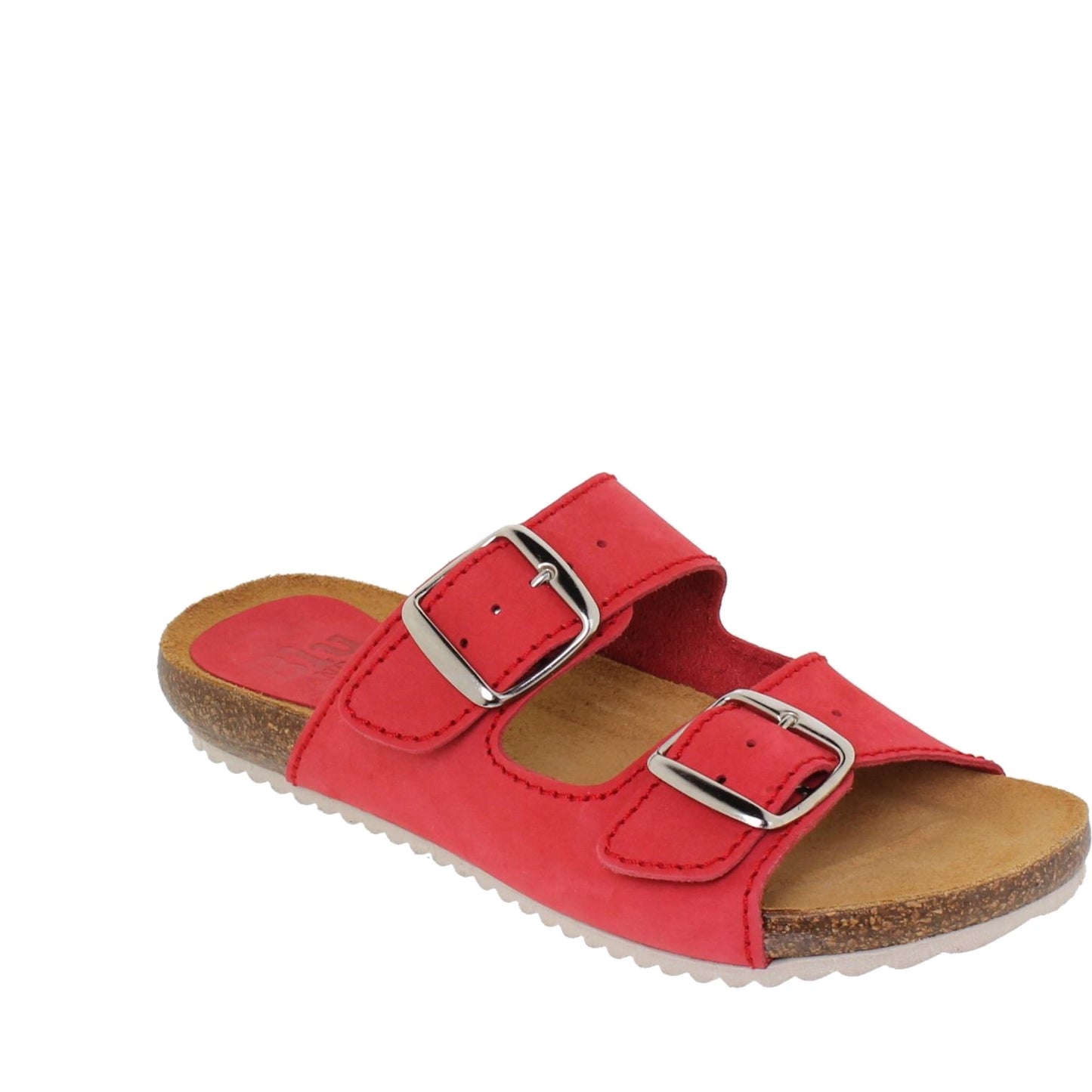 Sandalia Bio Mujer piel Rojo Mirm