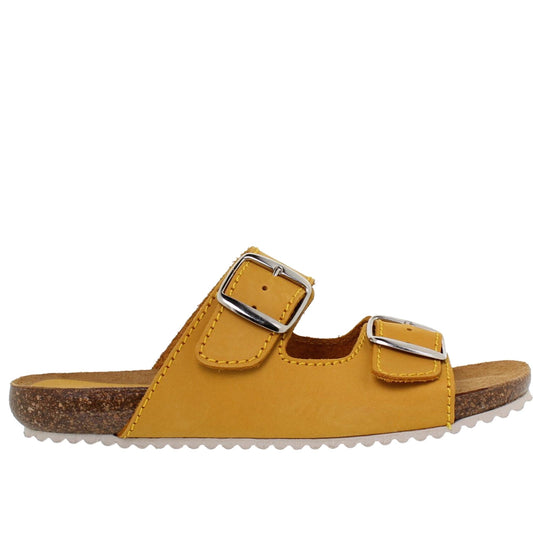 Sandalia Bio Mujer piel Mostaza Mirm