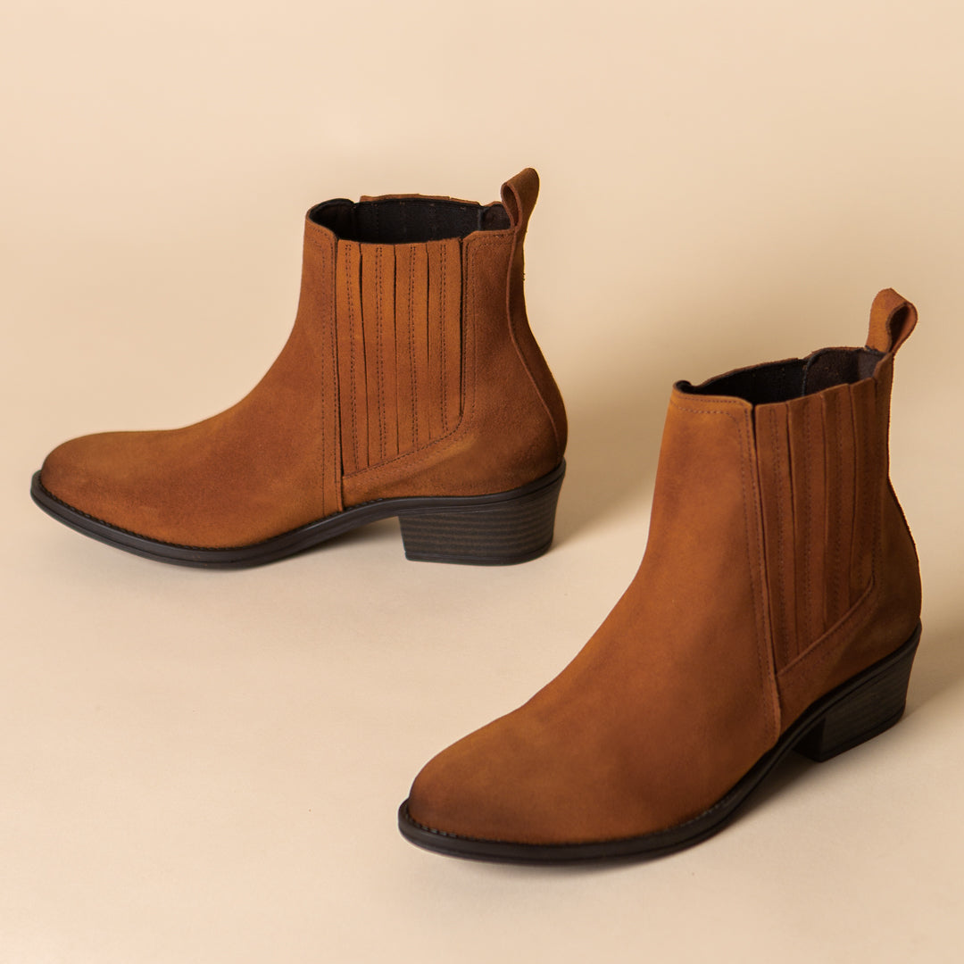 Botines Cowboy Mujer Oliw Cuero