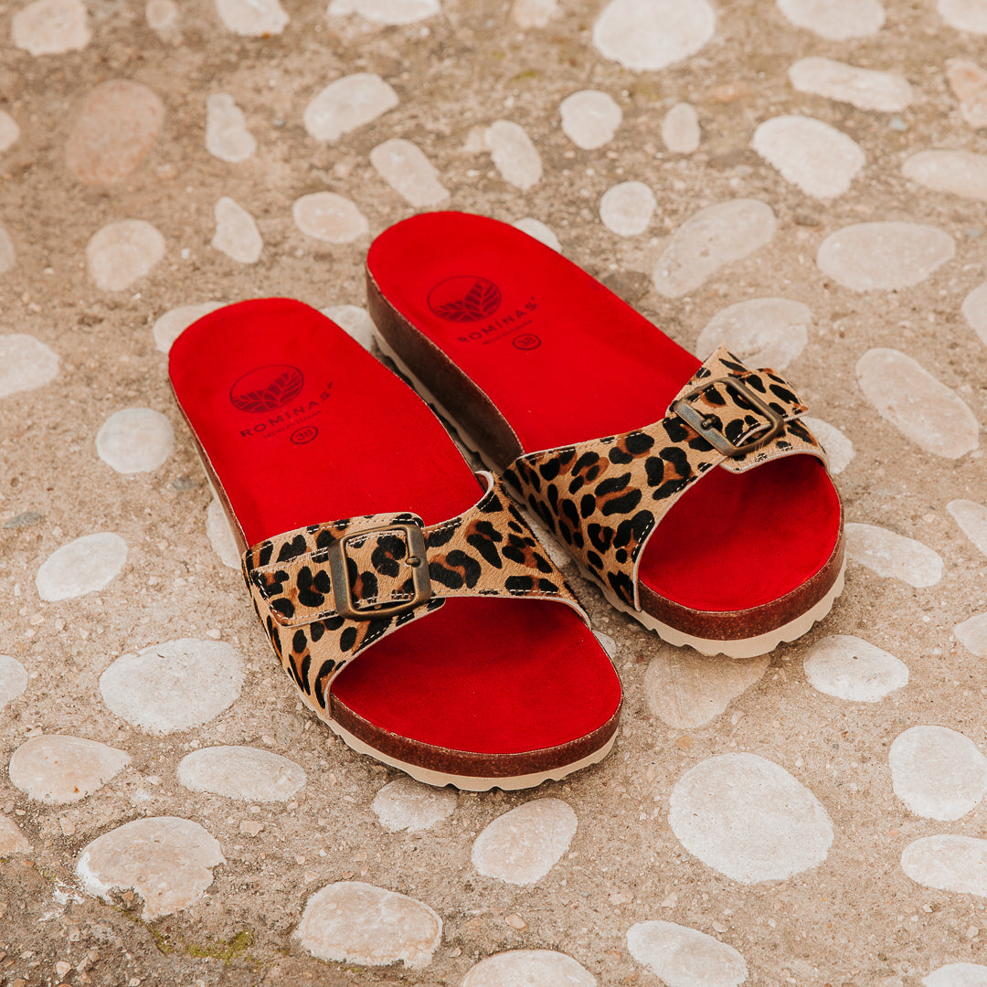 Sandalia BIO Mujer Vero Leopardo