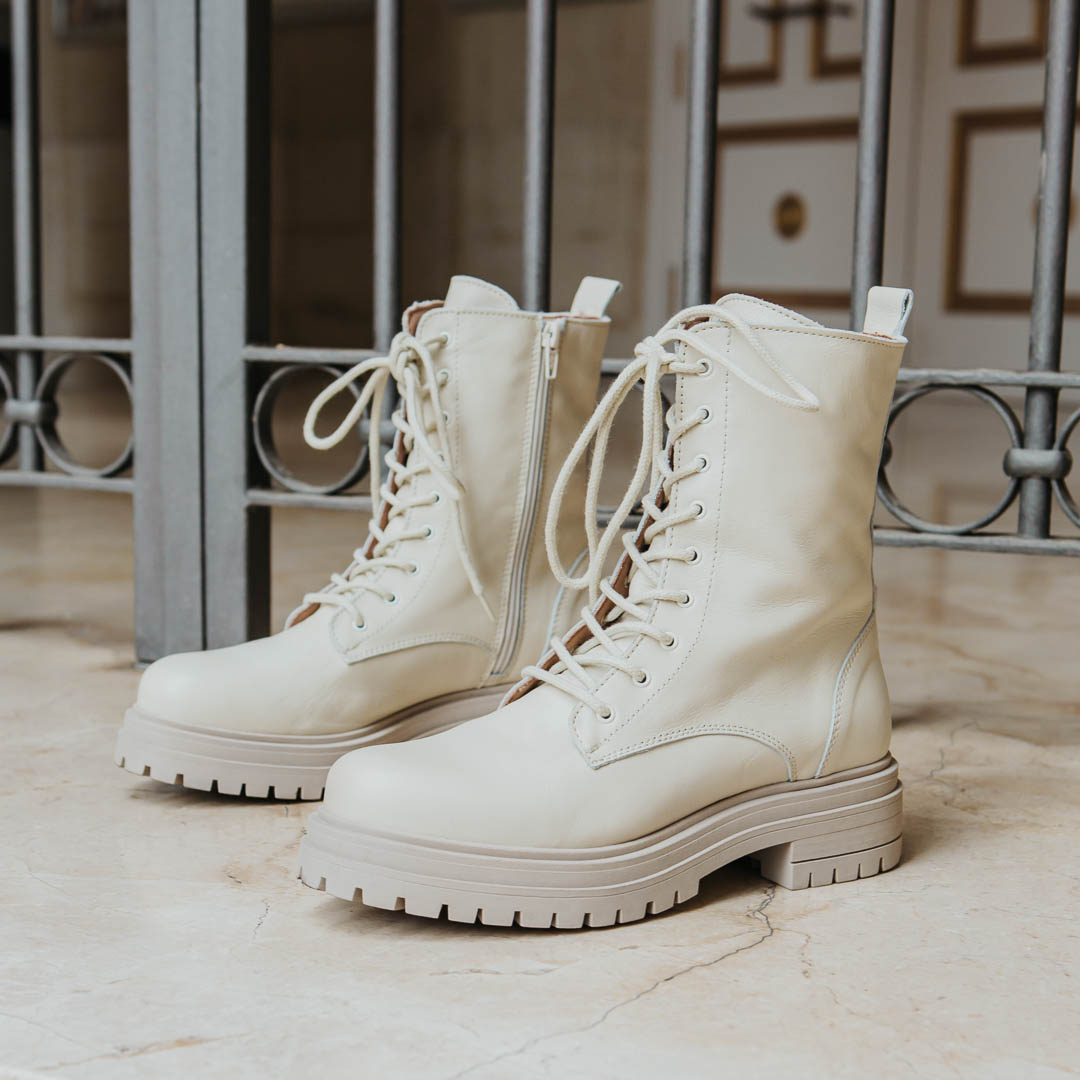 Botines Mujer Nuxia Beige