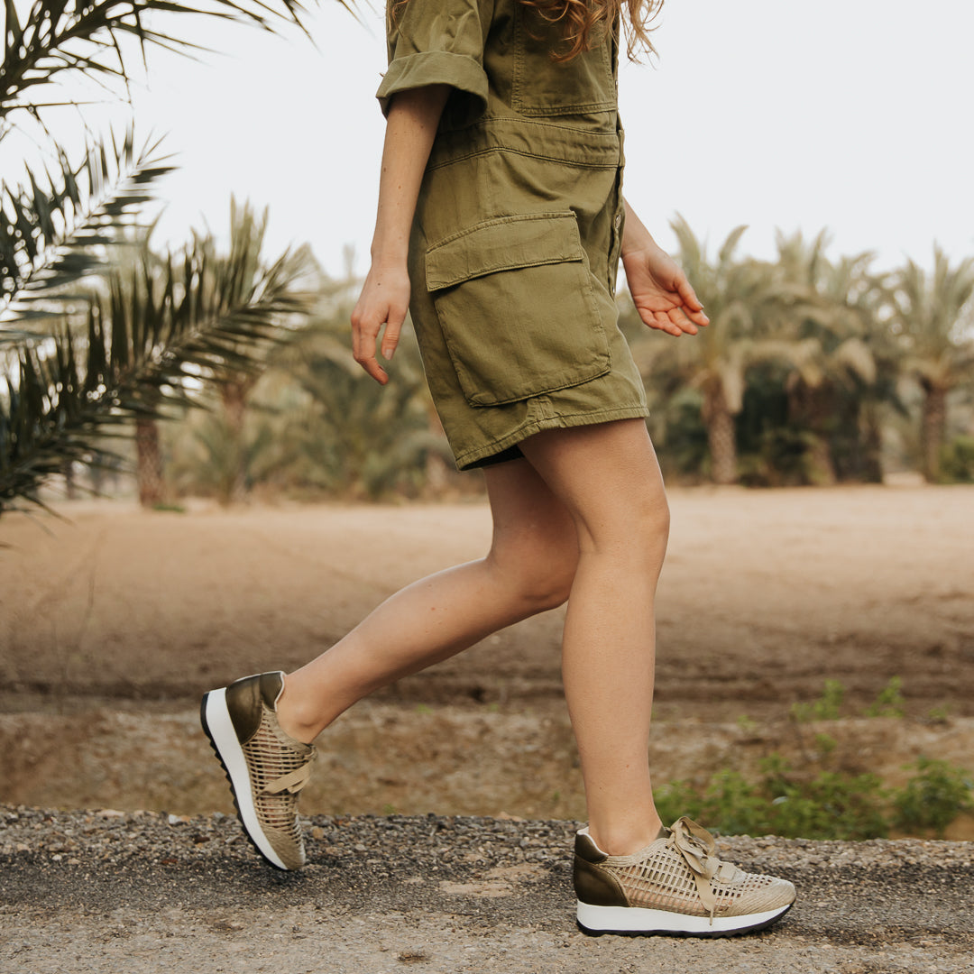 Sneakers Mujer Louisse Kaki