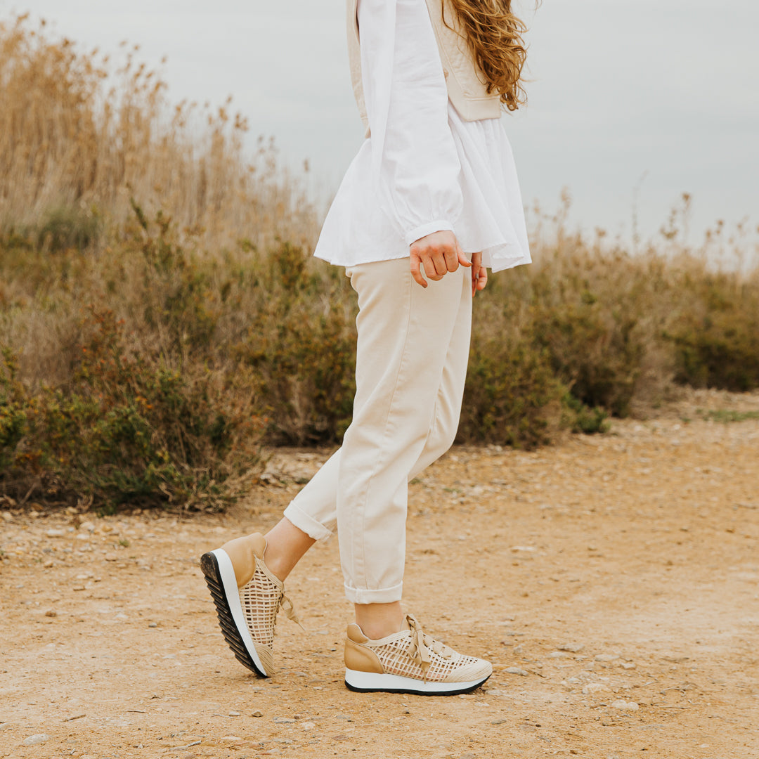 Sneakers Mujer Louisse Beige