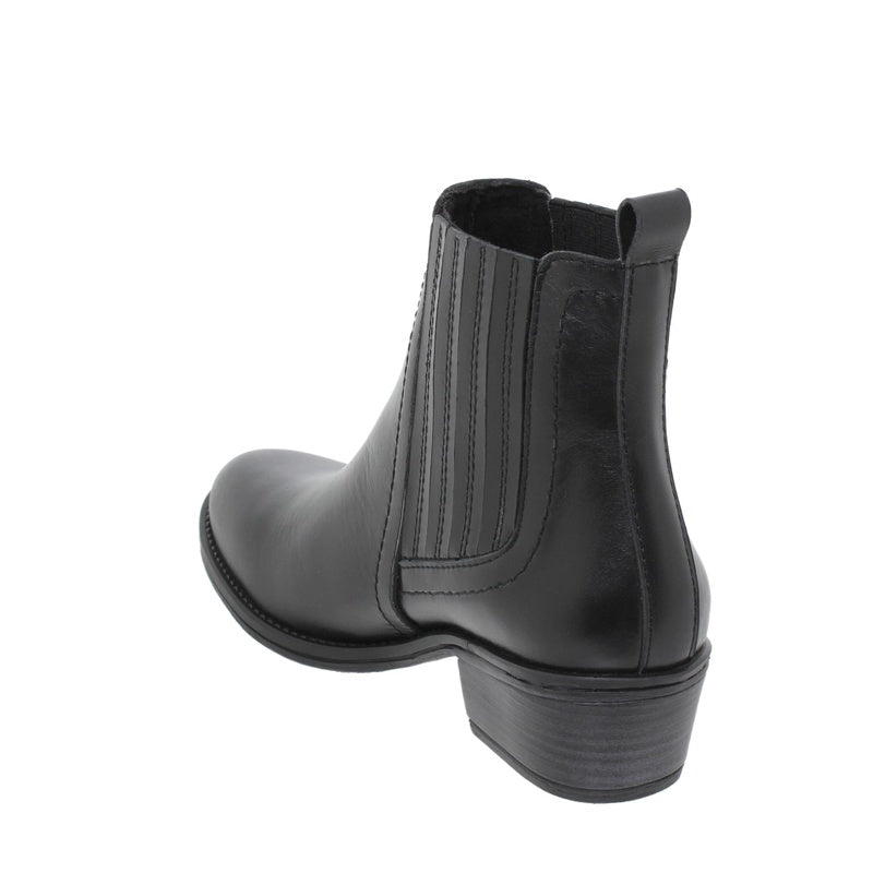 Botines Cowboy Mujer Oliw Negro