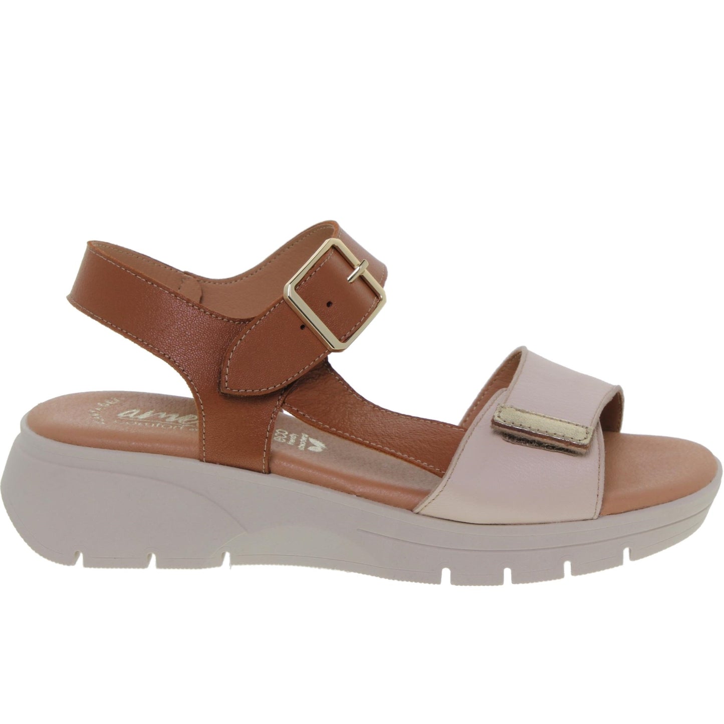 Sandalia Cuña Mujer piel Multicolor Mariola