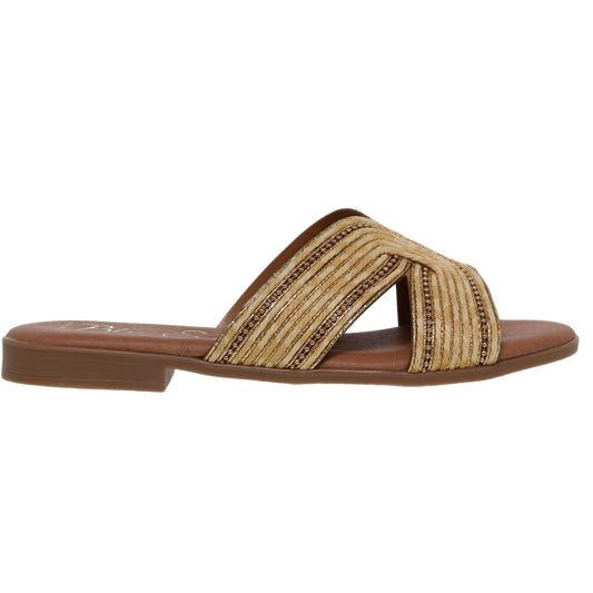 Sandalias planas mujer piel Cuero Ona
