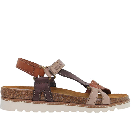 Sandalias deportivas mujer piel multicuero Citrino