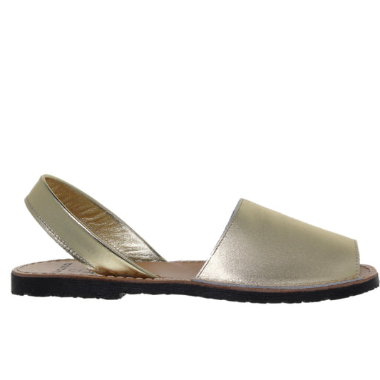 Abarcas Sandalia Menorquinas Mujer piel Oro Bruna