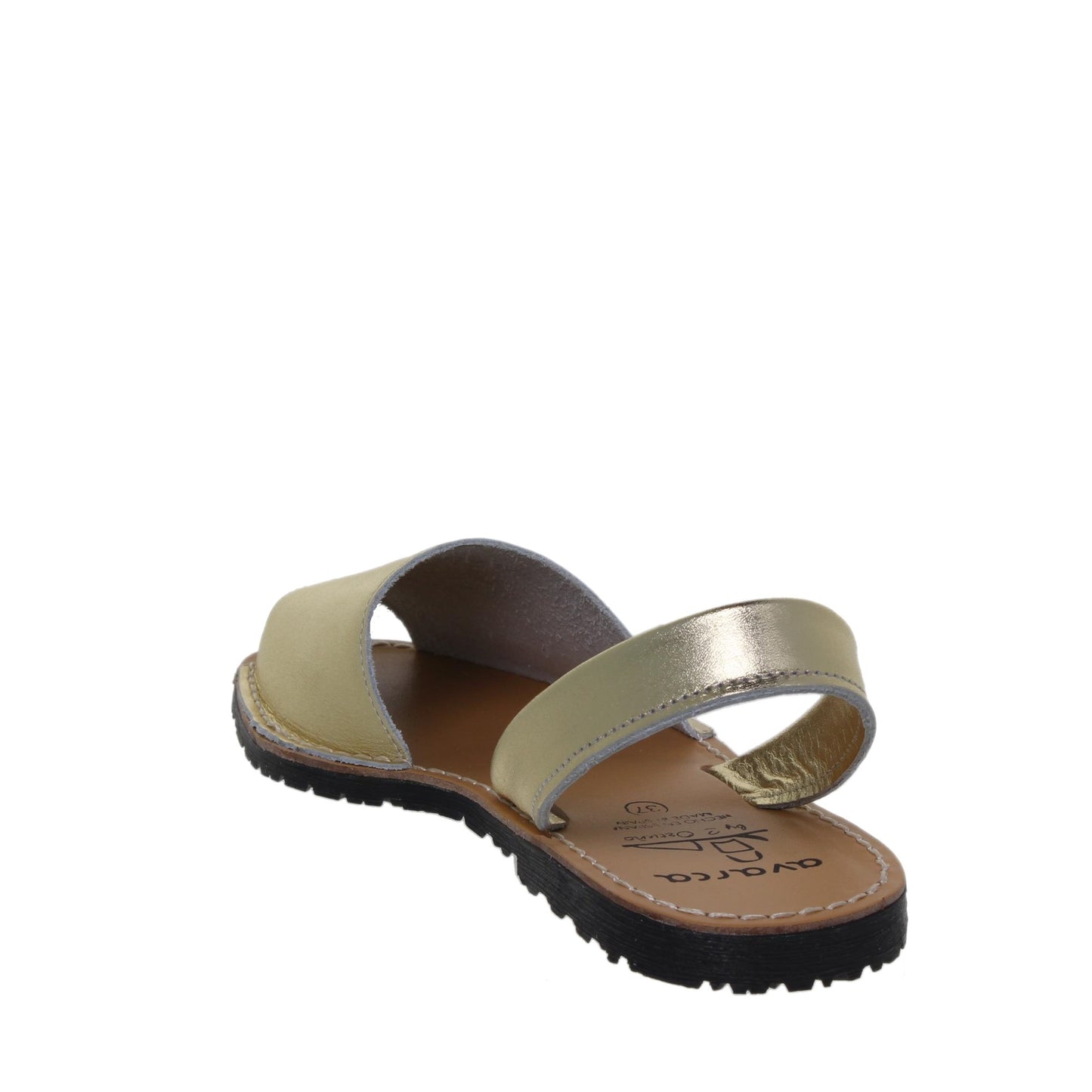 Abarcas Sandalia Menorquinas Mujer piel Oro Bruna