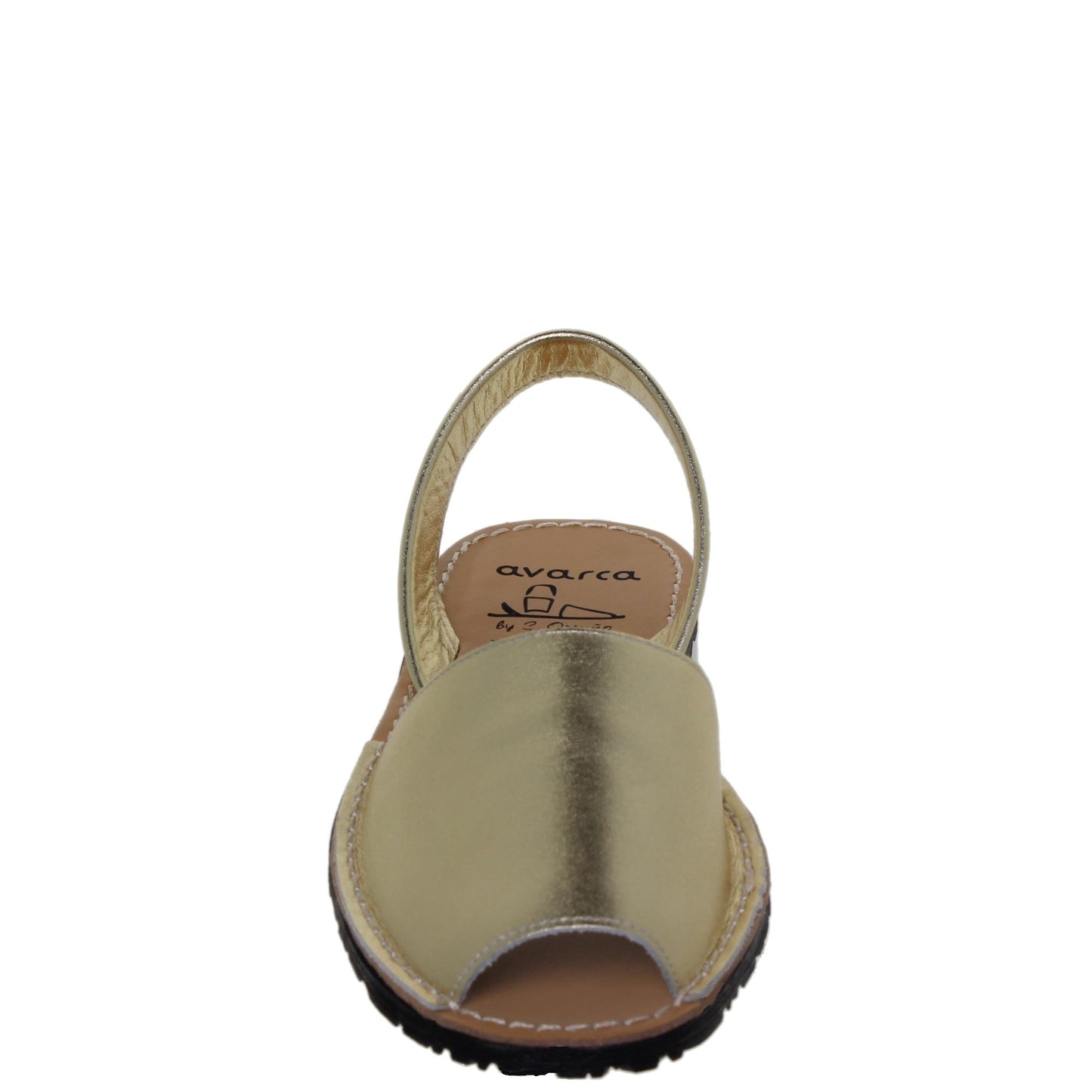 Abarcas Sandalia Menorquinas Mujer piel Oro Bruna