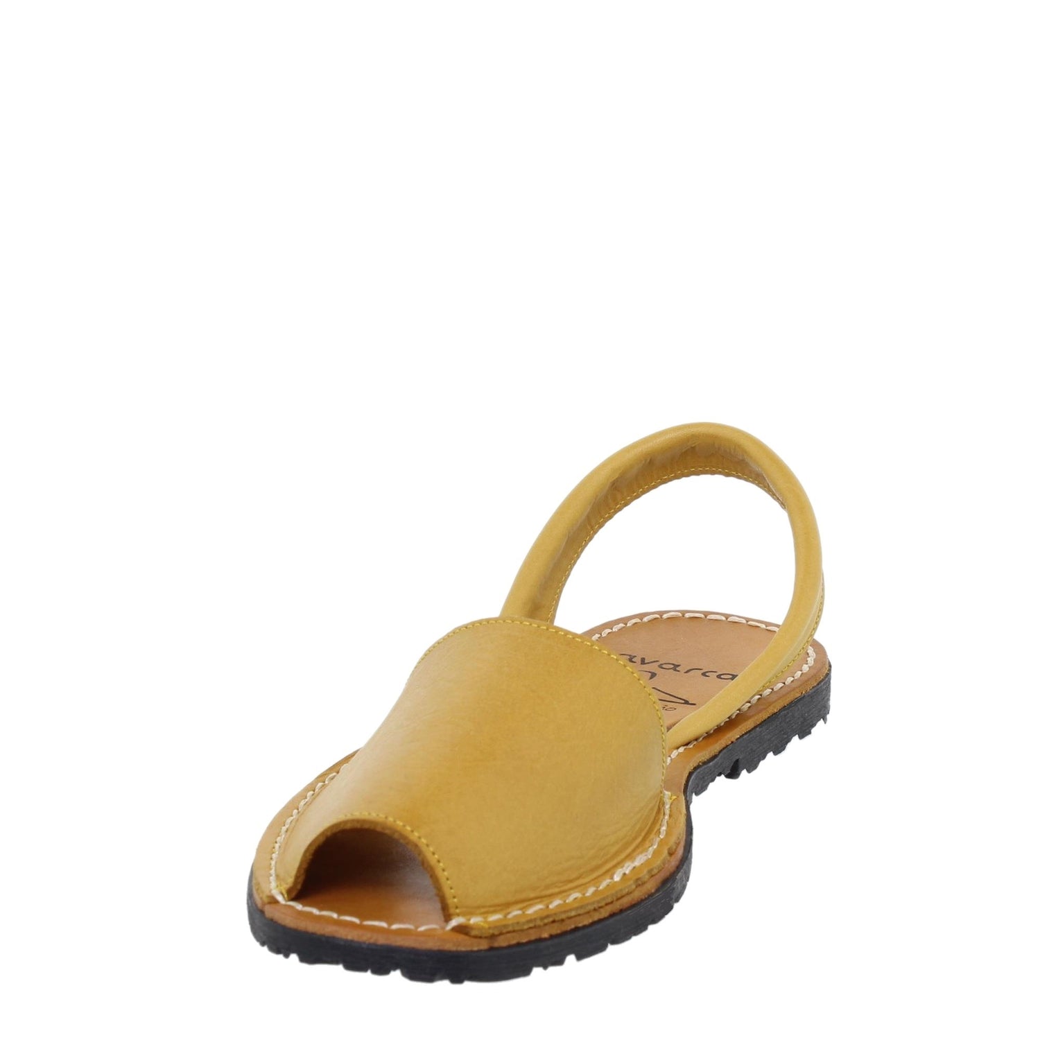 Abarcas Sandalia Menorquinas Mujer piel Amarillas Merce – Rominas