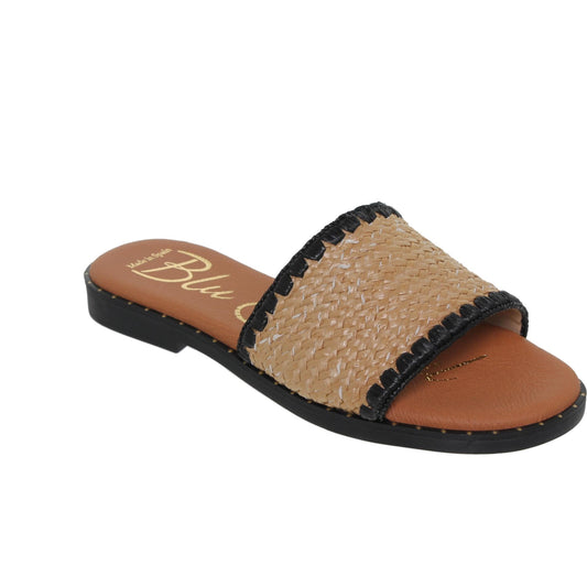Sandalias planas mujer rafia natural Alexia