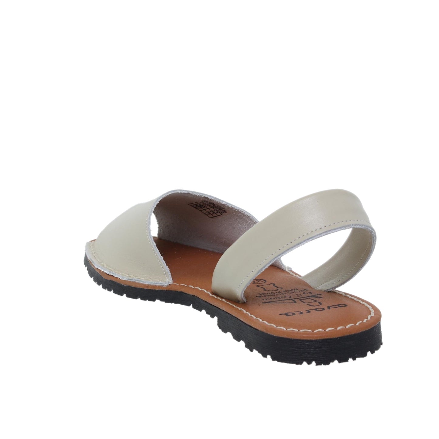 Abarcas Sandalia Menorquinas Mujer piel Beig Cleo