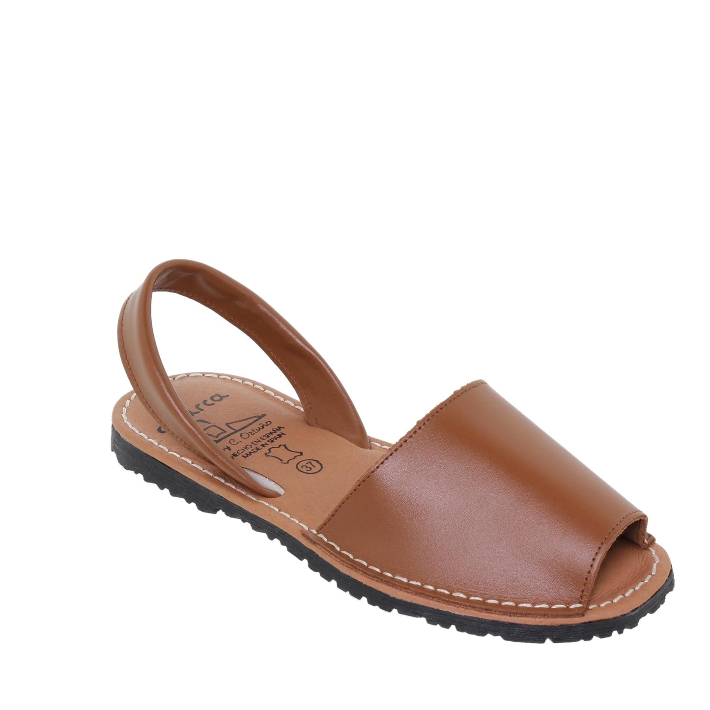 Abarcas Sandalia Menorquinas Mujer piel Cuero Cleo