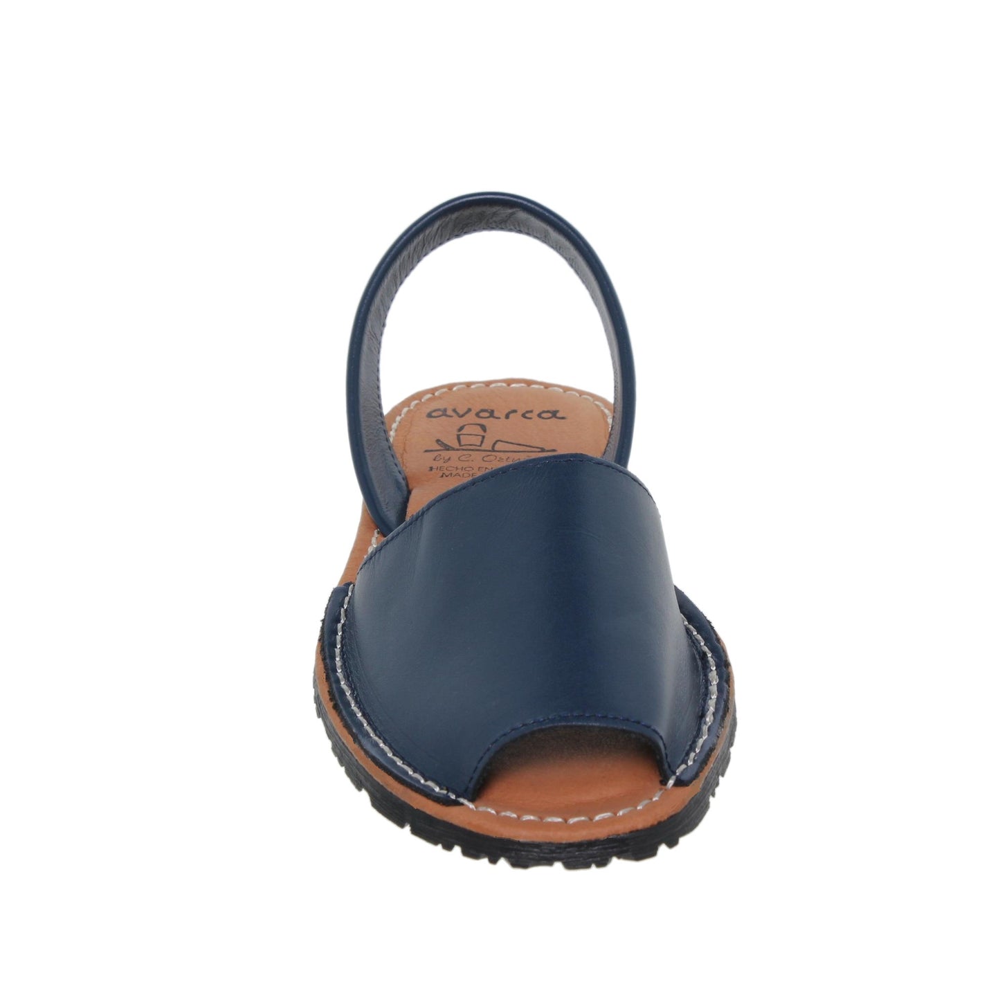 Abarcas Sandalia Menorquinas Mujer piel Marino Cleo
