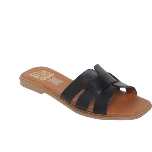 Sandalia Plana Mujer Abril Negro