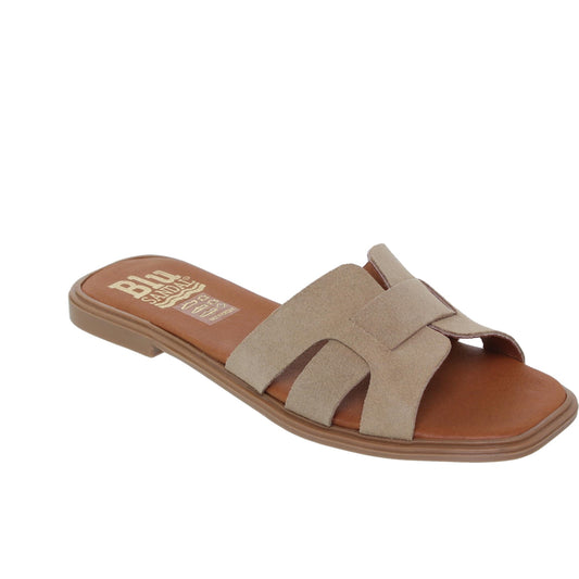Sandalia Plana Mujer Abril Taupe