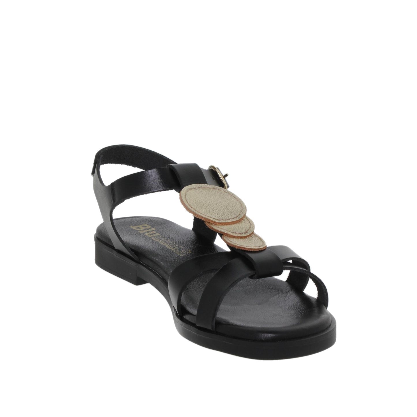 Sandalias planas mujer piel Negro Alma