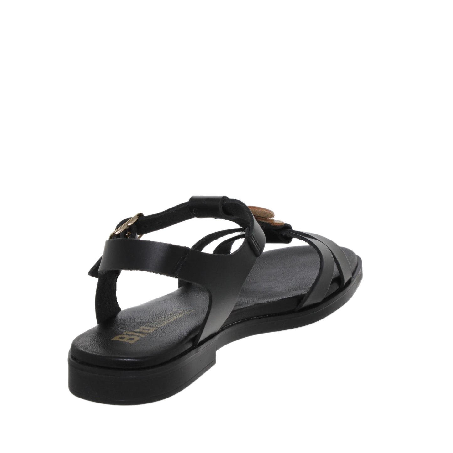 Sandalias planas mujer piel Negro Alma