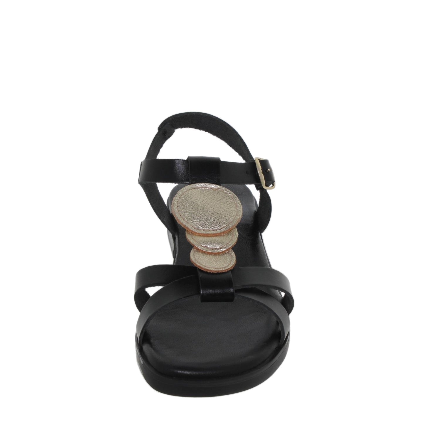 Sandalias planas mujer piel Negro Alma