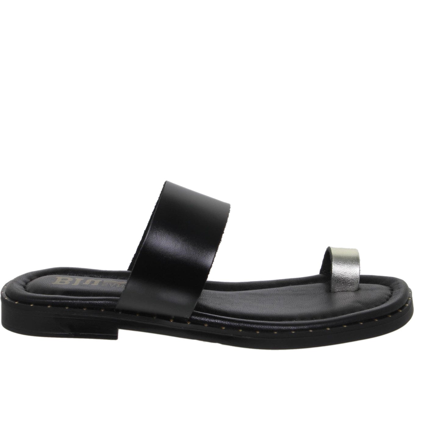 Sandalias planas mujer piel Negro Eugenia