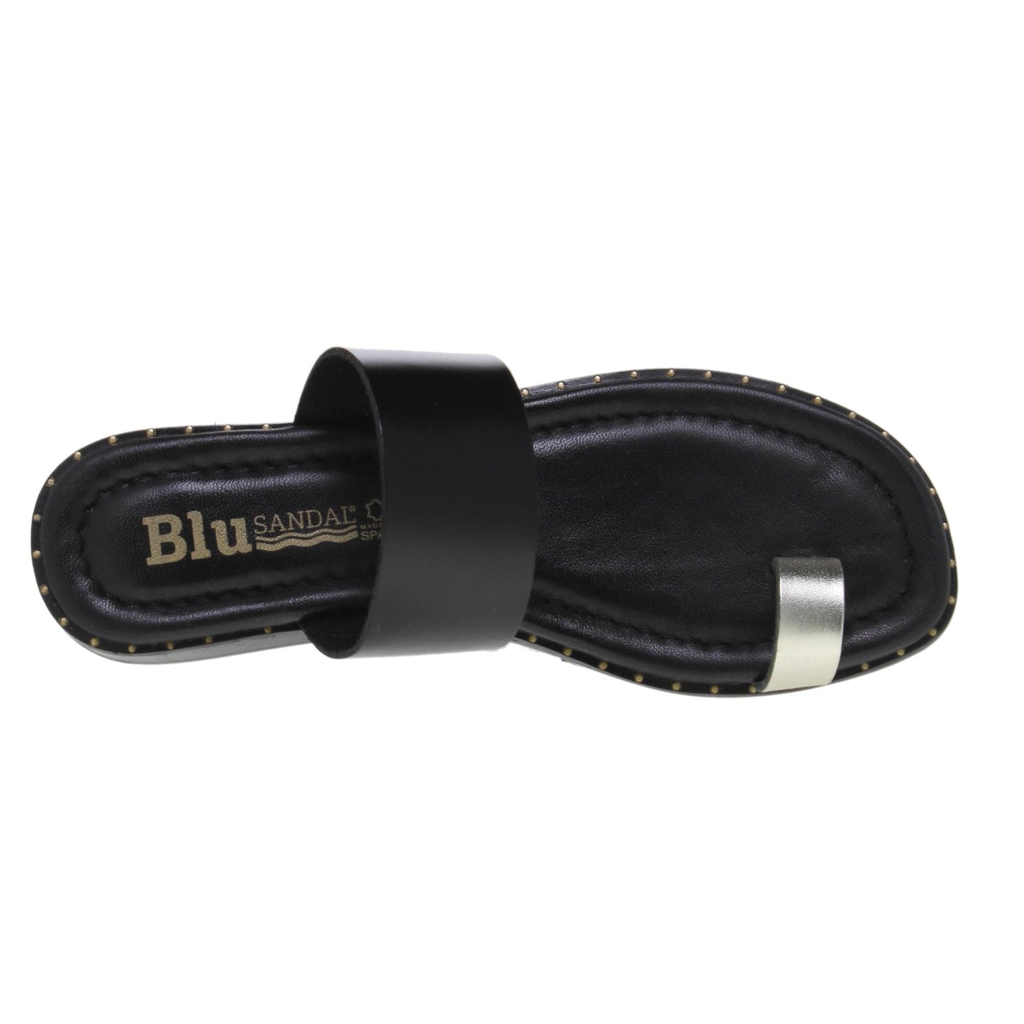 Sandalias planas mujer piel Negro Eugenia
