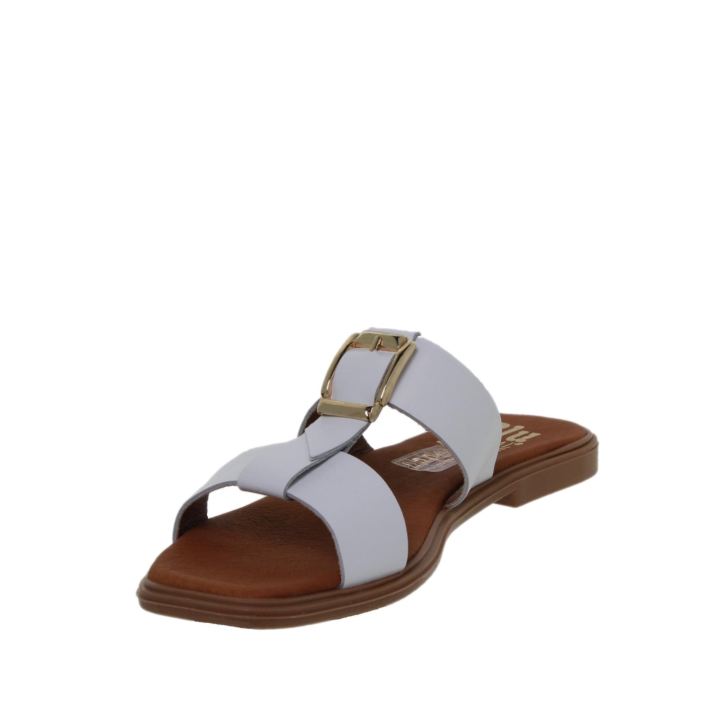 Sandalias planas mujer piel Blanco Uma