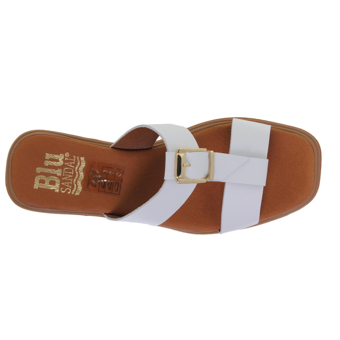 Sandalias planas mujer piel Blanco Uma