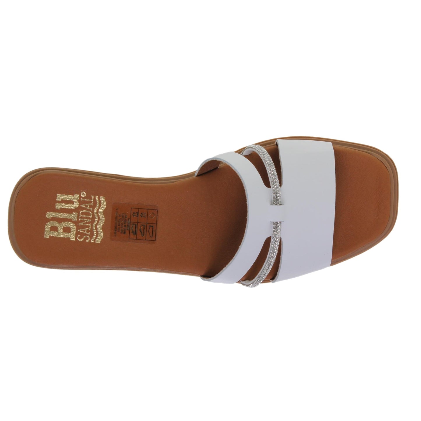 Sandalias planas mujer piel Blanco Chloe