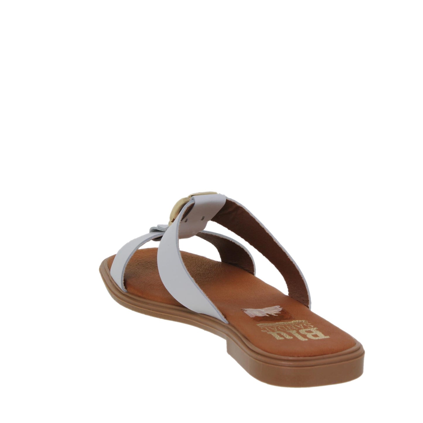 Sandalias planas mujer piel Blanco Uma