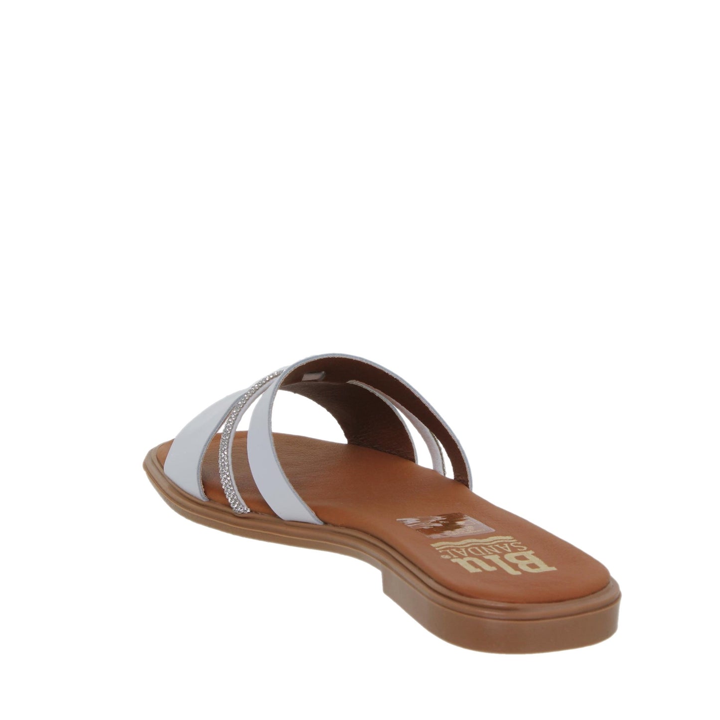 Sandalias planas mujer piel Blanco Chloe