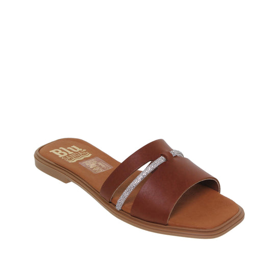 Sandalias planas mujer piel Cuero Chloe