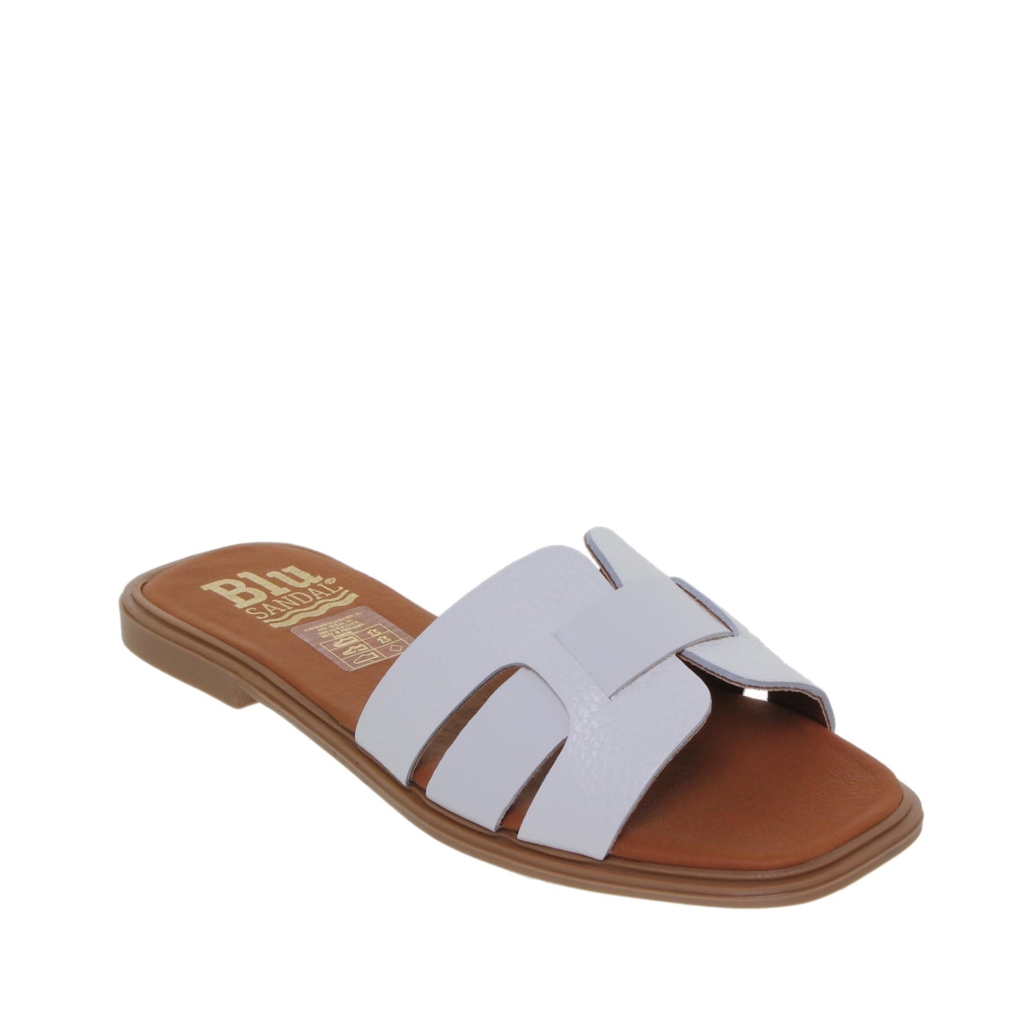 Sandalias planas mujer piel Blanco Tamara