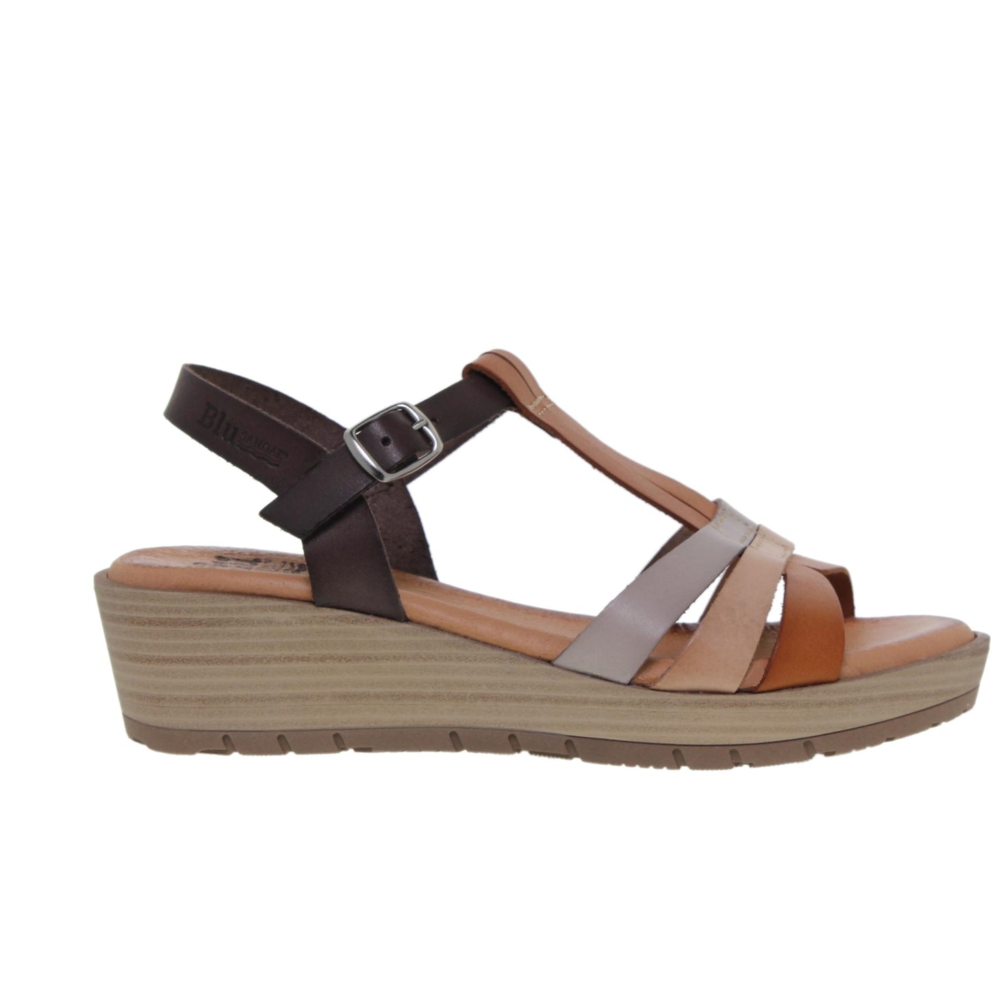 Sandalia Plana Mujer Ofelia Multicuero