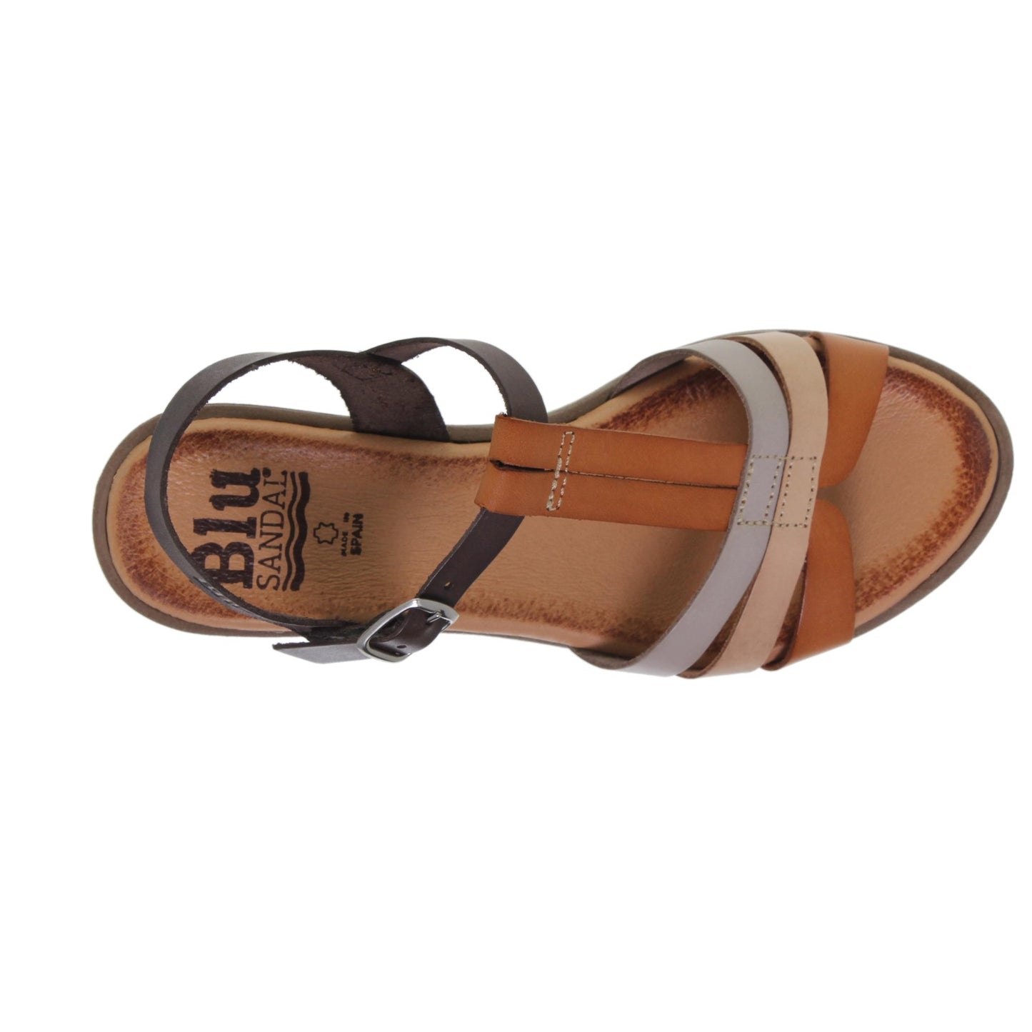 Sandalia Plana Mujer Ofelia Multicuero